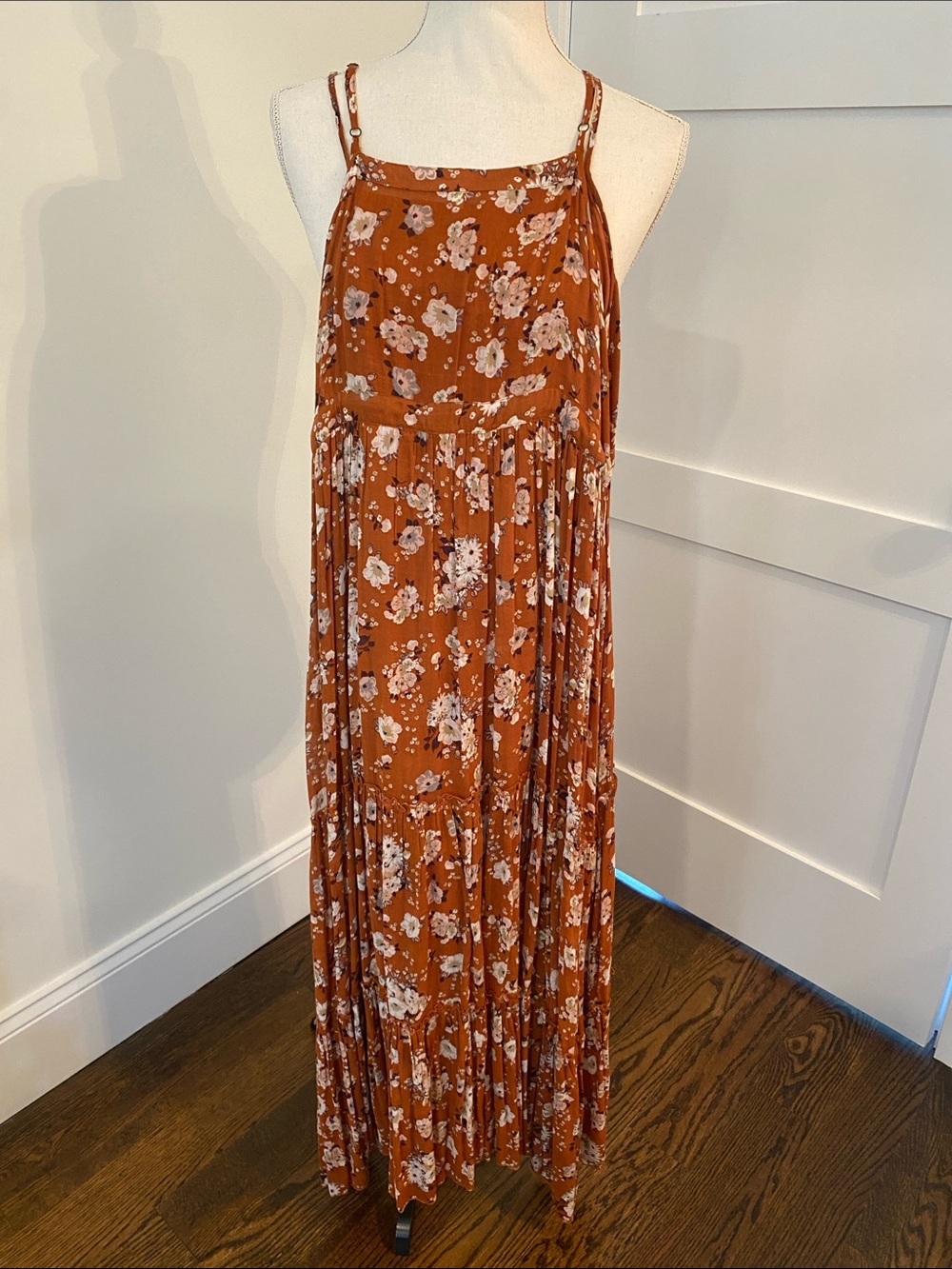 Spell Rust Floral Tiered Maxi Skirt - Picture 3 of 3